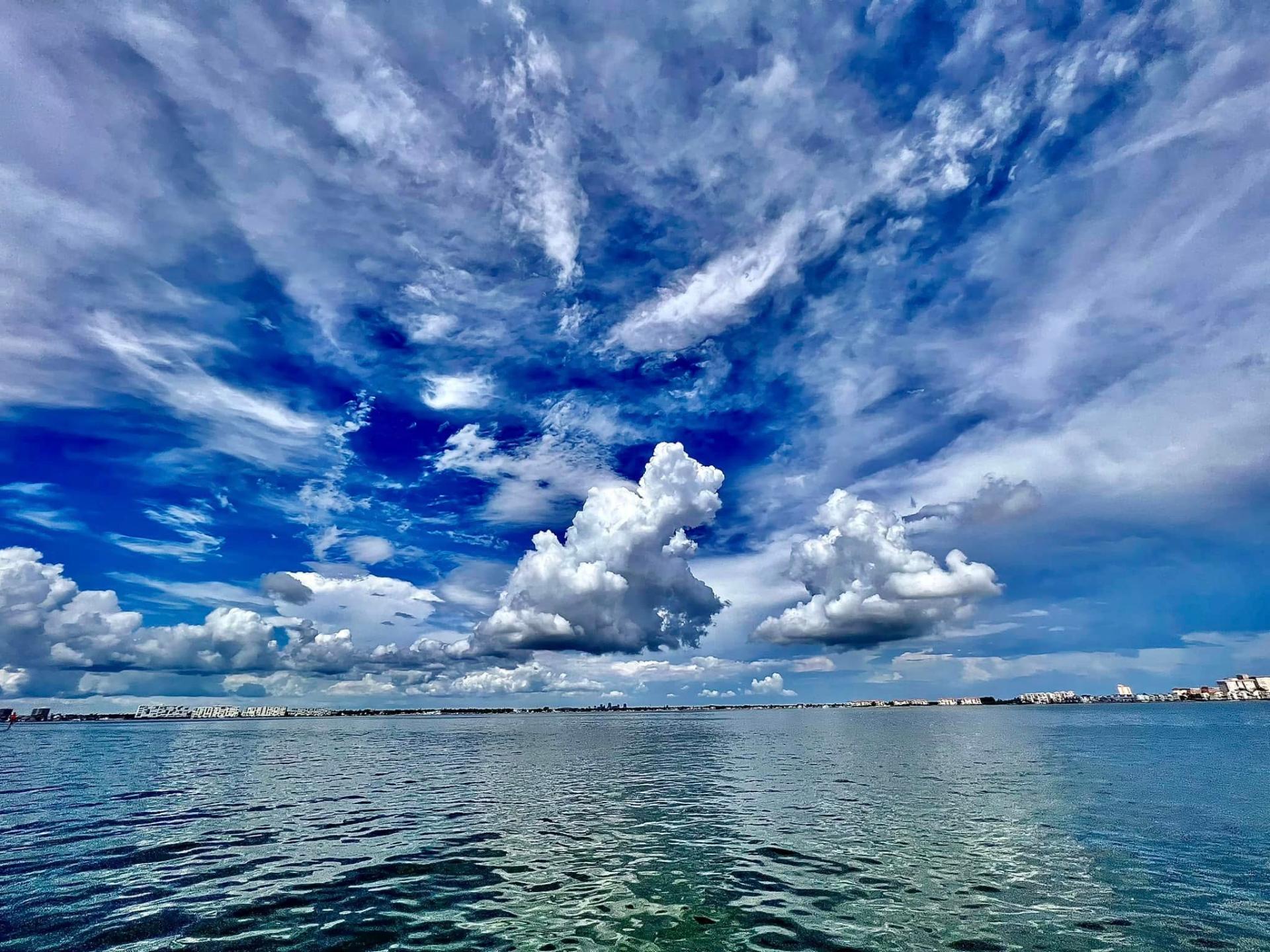 Dramatic clouds over the Gulf of Mexico near Treasure Island